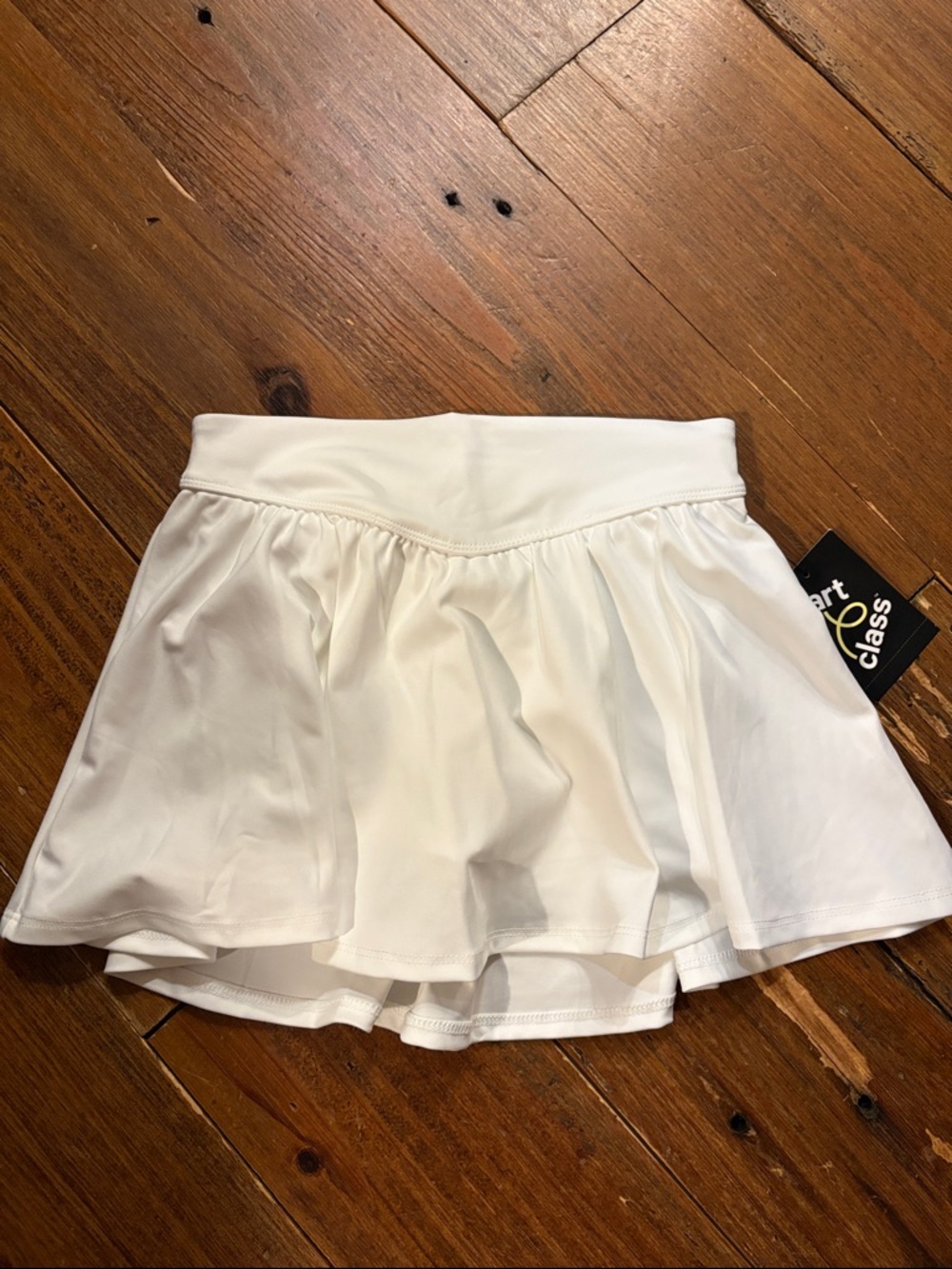 art class White Tennis Skort for Kids